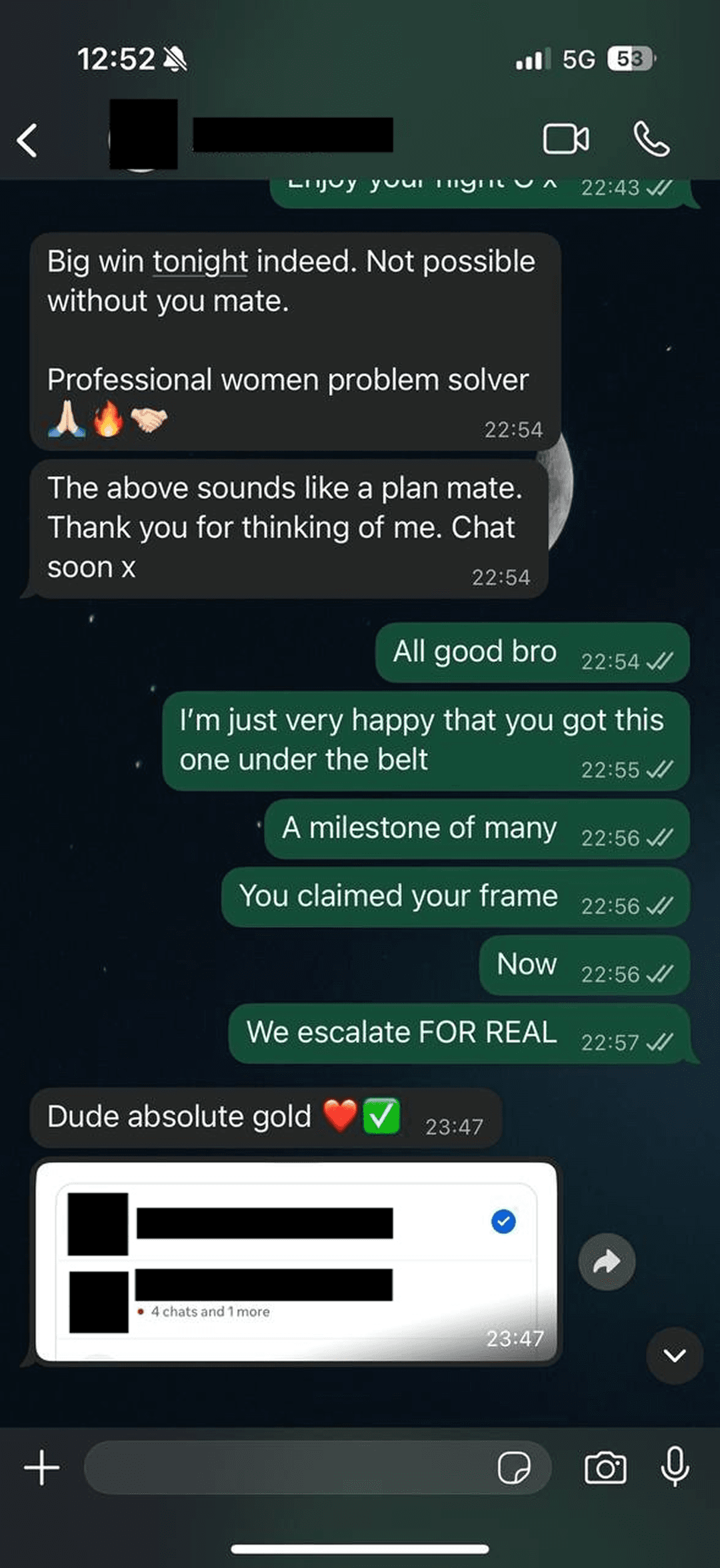 Client conversation testimonial 2