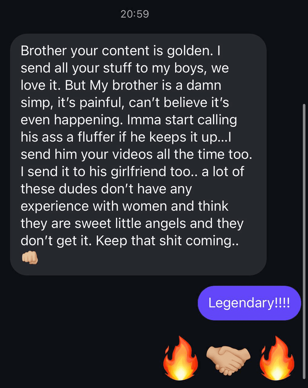 Client conversation testimonial 5