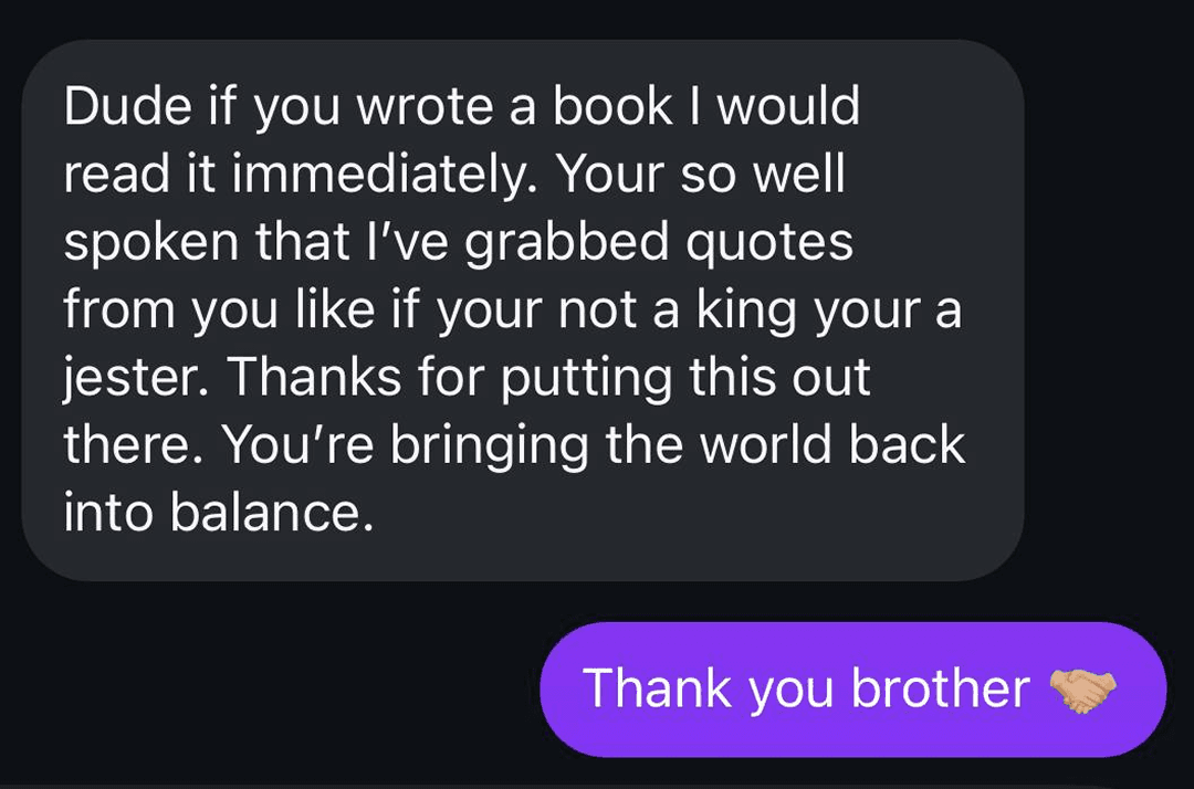 Client conversation testimonial 6